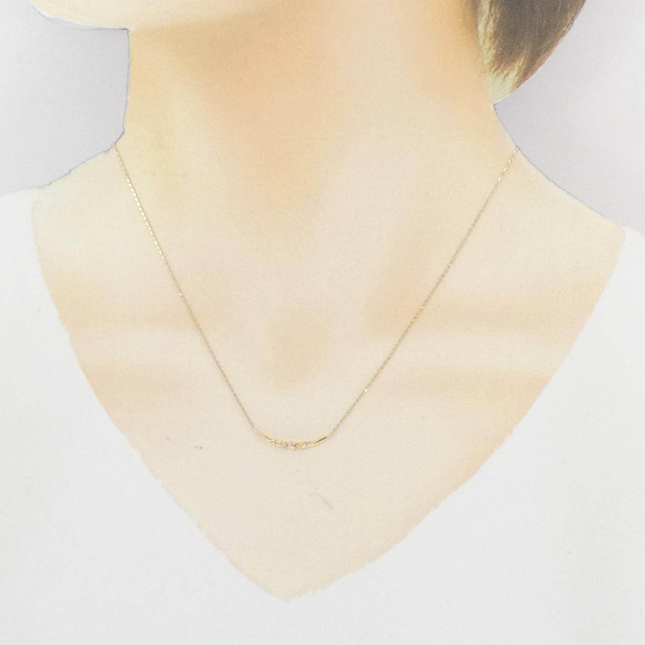 4°C K18ダイヤモンドネックレス
