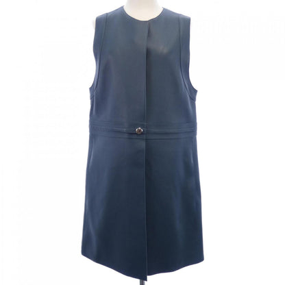 エルメス 2H1129D038 レザー ロングベスト