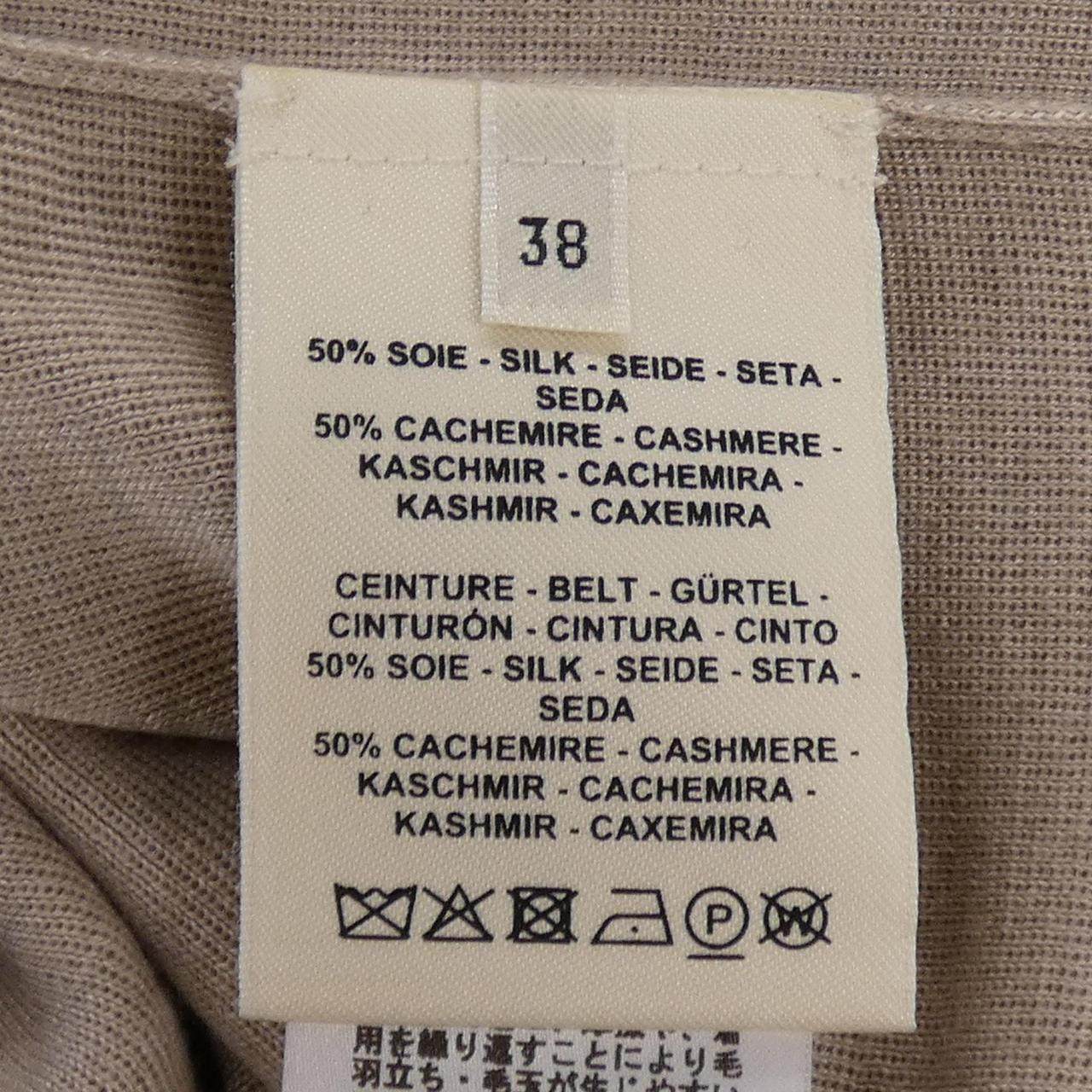 エルメス シルクカシミヤワンピース 38