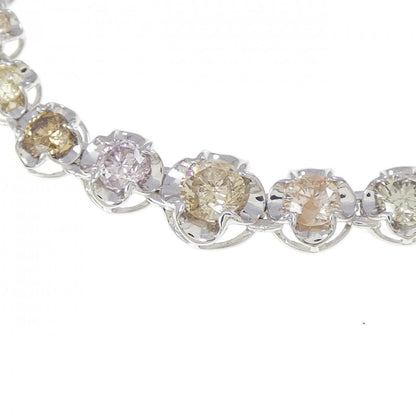 Au750ホワイトゴールド ダイヤモンドネックレス 5.00CT