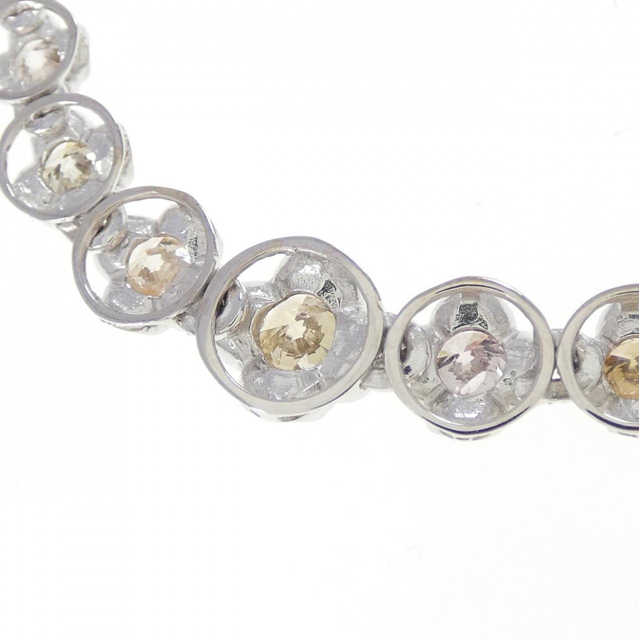 Au750ホワイトゴールド ダイヤモンドネックレス 5.00CT