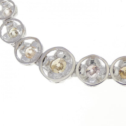 Au750ホワイトゴールド ダイヤモンドネックレス 5.00CT
