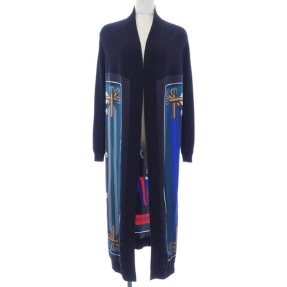 エルメス ツイルレーヌ カシミヤ混ロングカーディガン