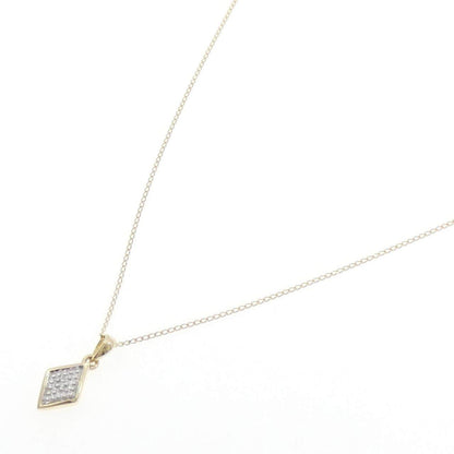 K10イエローゴールド K10ホワイトゴールド ダイヤモンド ネックレス