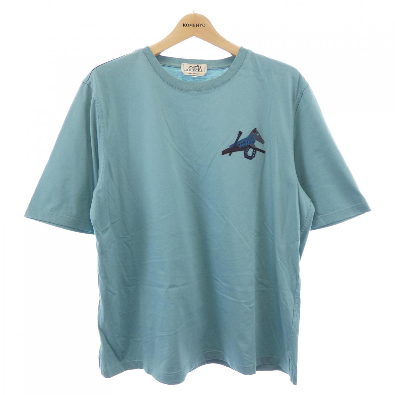 エルメス PUZZLE QUESTRE コットンTシャツ