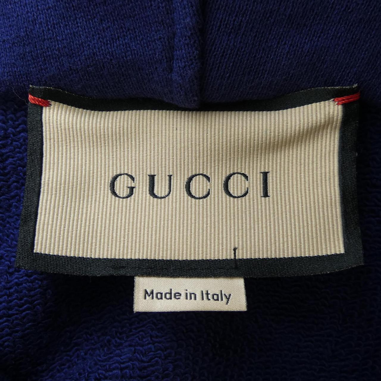 グッチ ウェブ＆GUCCIラベル コットンパーカー