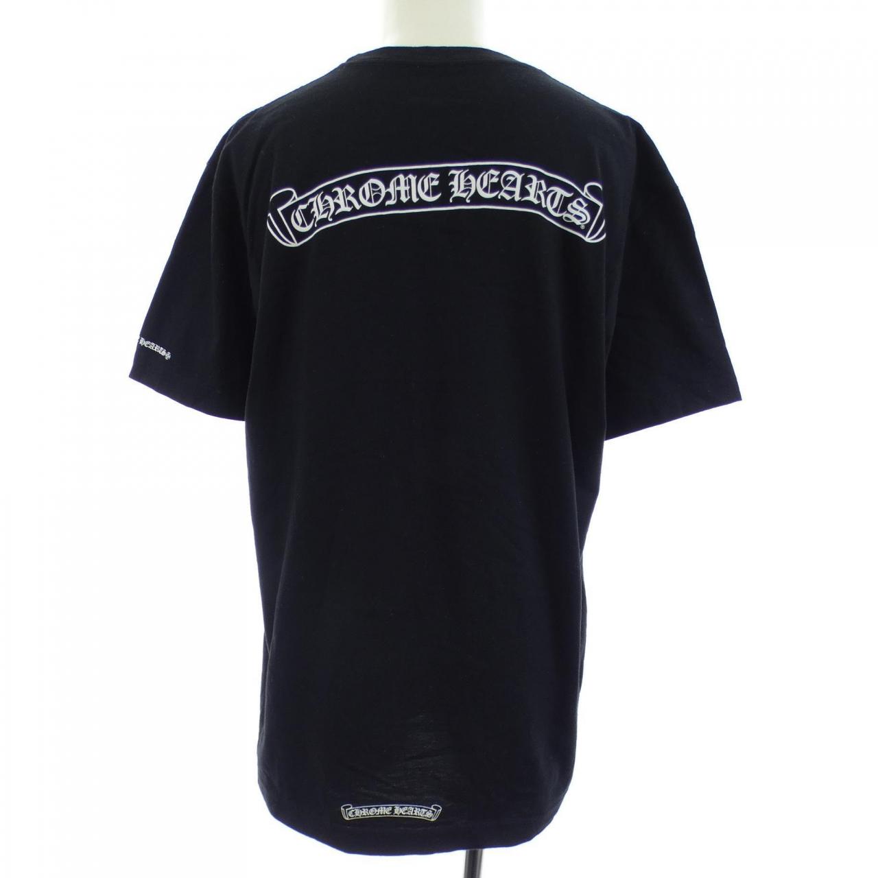 クロムハーツ SCROLL LABEL コットンTシャツ
