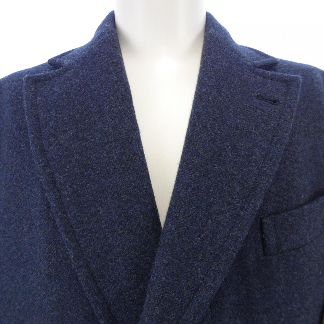 エルメス カシミヤ混コート48
