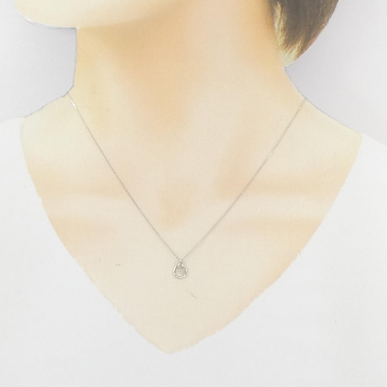 Pt850 ダイヤモンド ネックレス