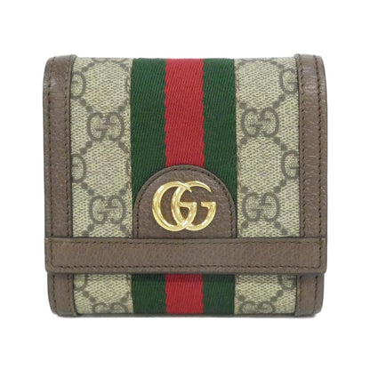 グッチ オフィディア GGスプリームキャンバス二つ折り財布