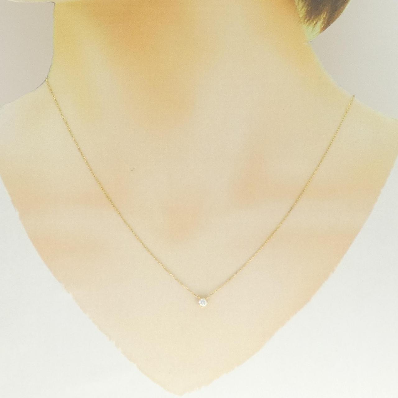 K18イエローゴールドダイヤモンドネックレス