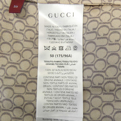 グッチ シルク半袖シャツ