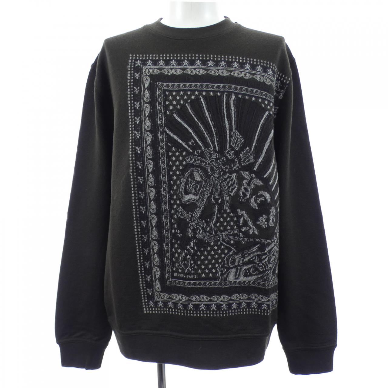 エルメス CHEVAL PUNK BANDANA コットンスウェット
