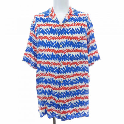 グッチ シルク半袖シャツ