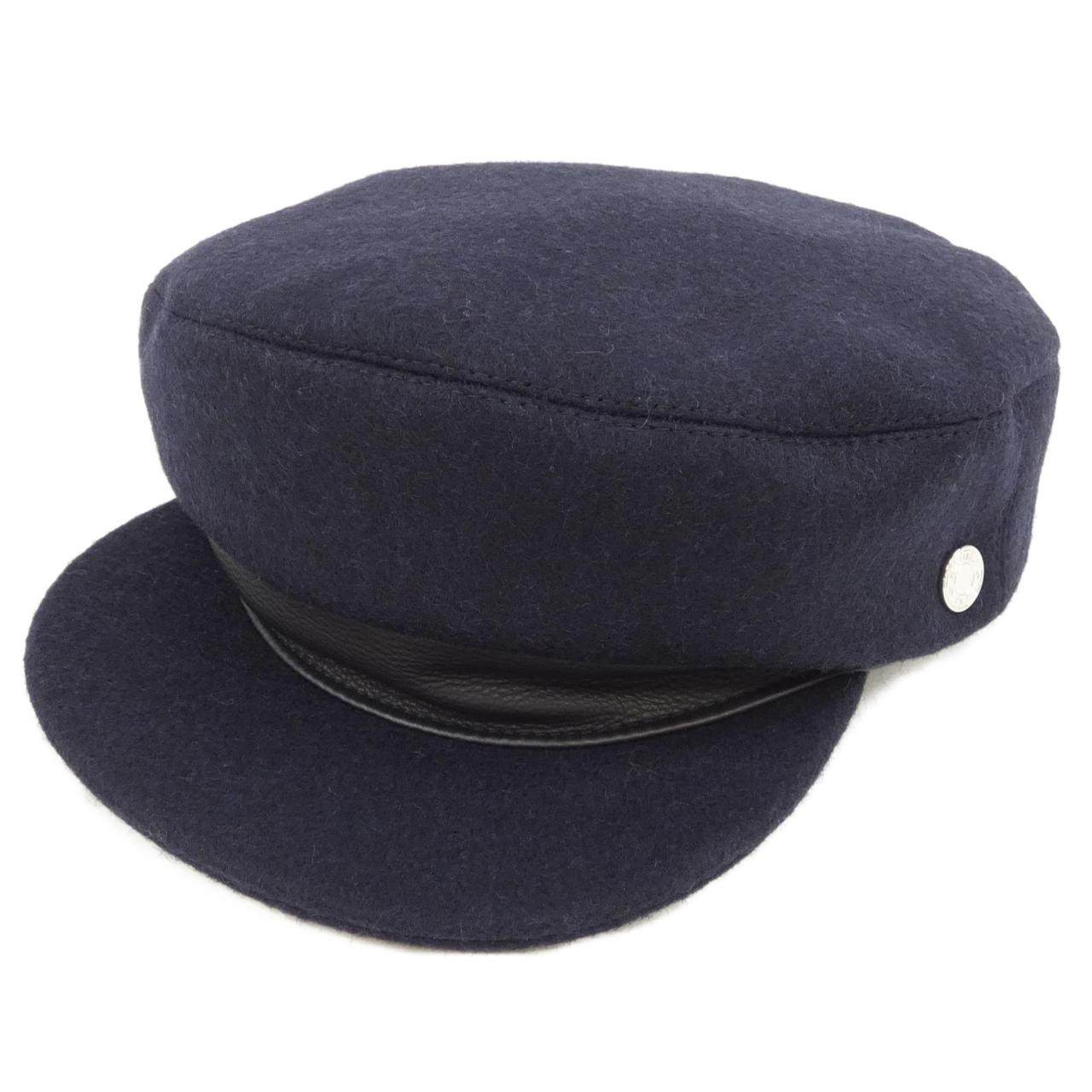 エルメス DANI H PASSANT レザ―キャップ