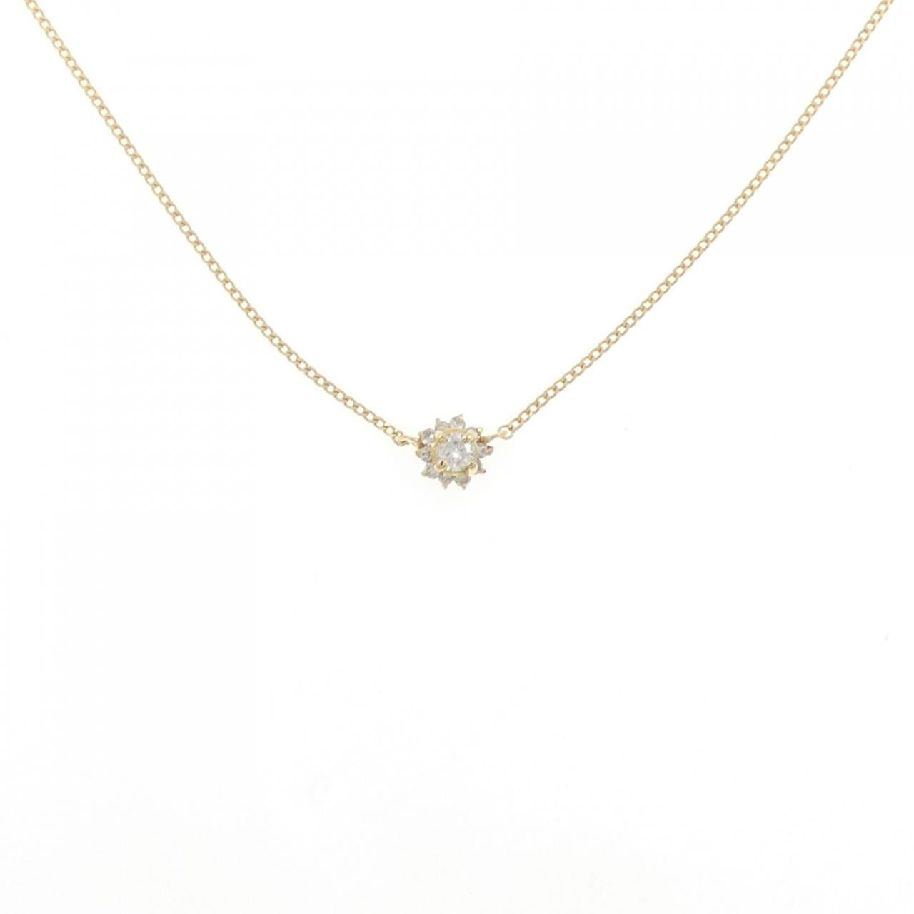 K18イエローゴールドダイヤモンドネックレス