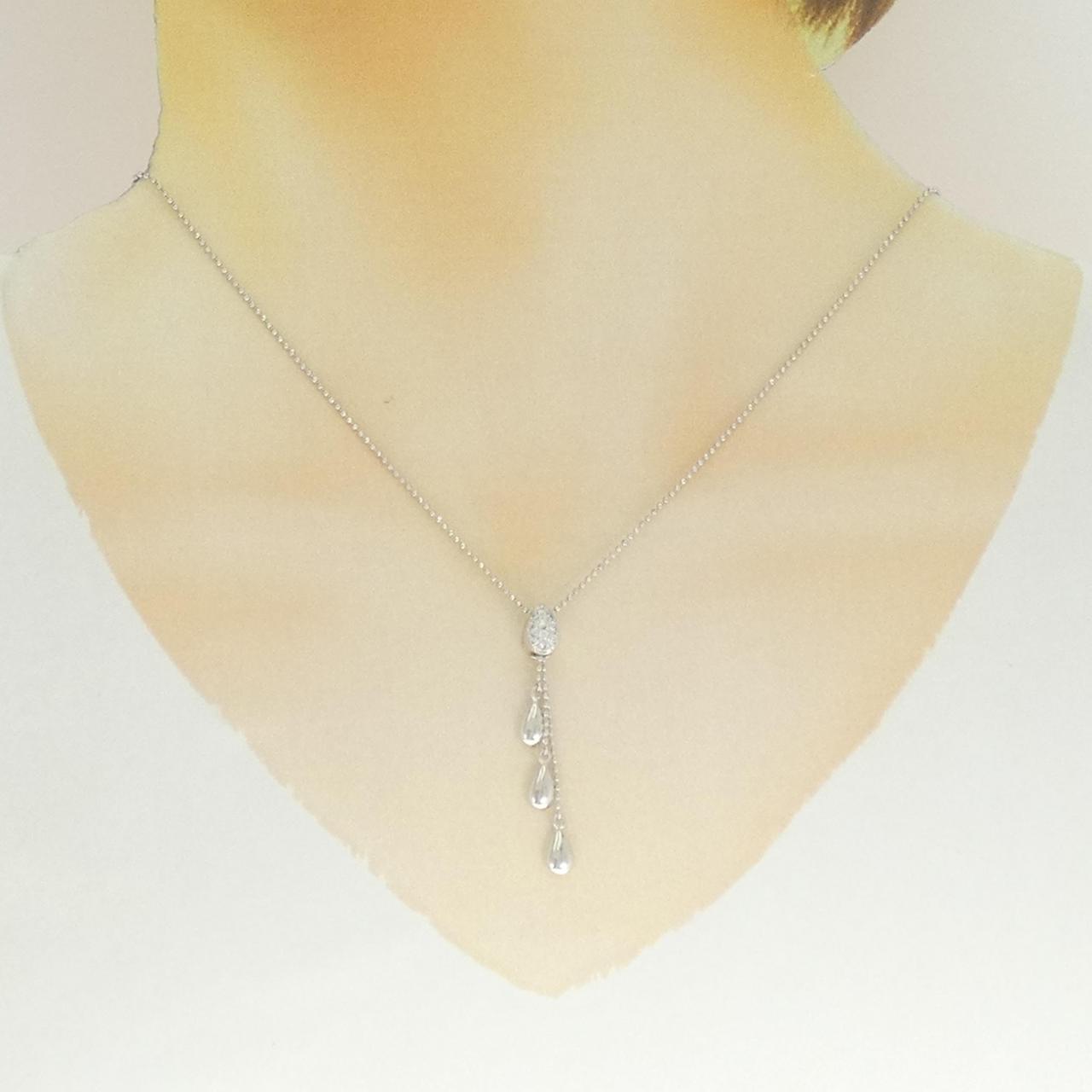 Pt900 Pt850ダイヤモンドネックレス
