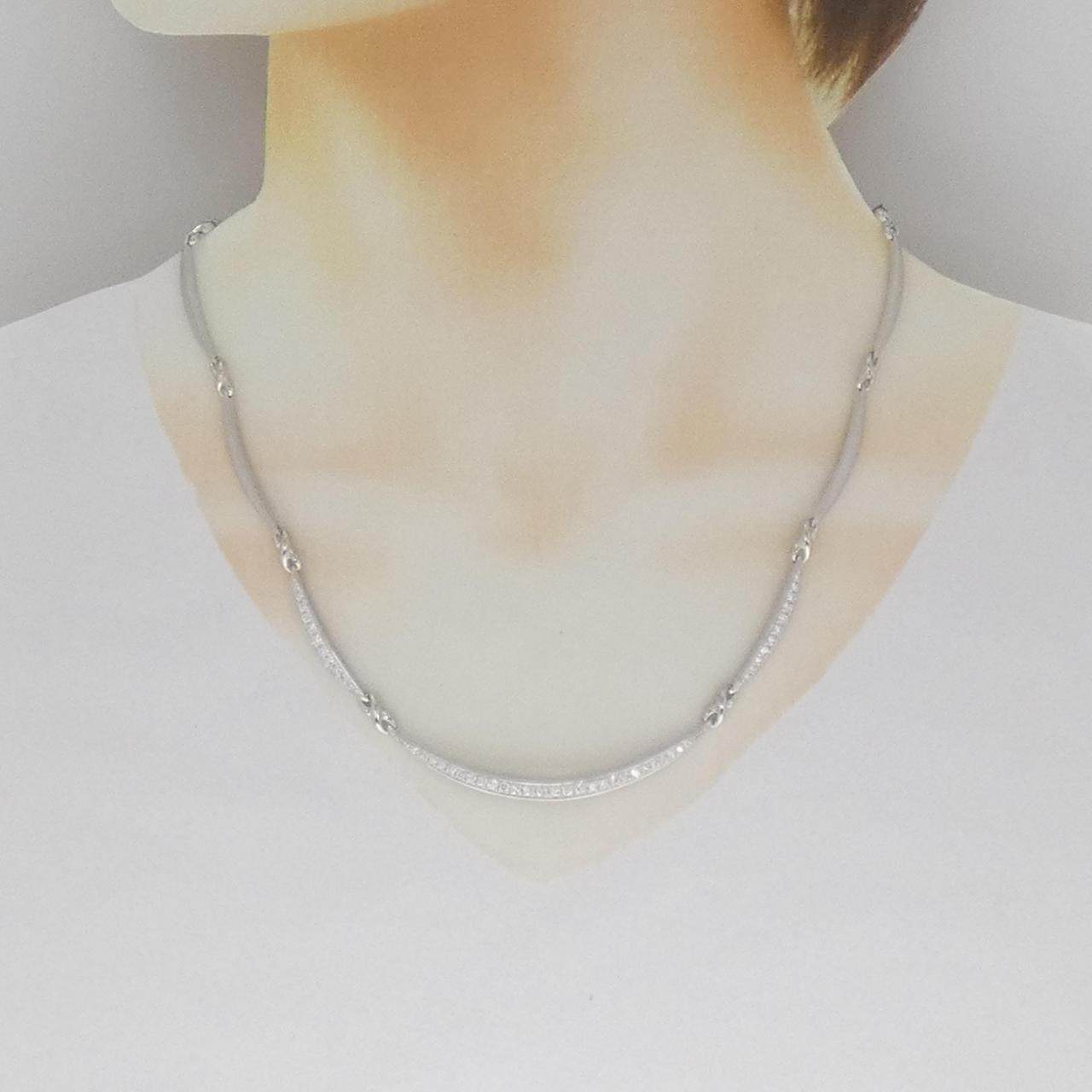 プラチナ900 1.00CTダイヤモンドネックレス