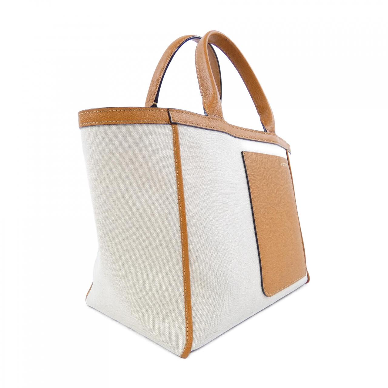 ヴァレクストラ Mini Canvas Shopping Bag キャンバス レザー トートバッグ
