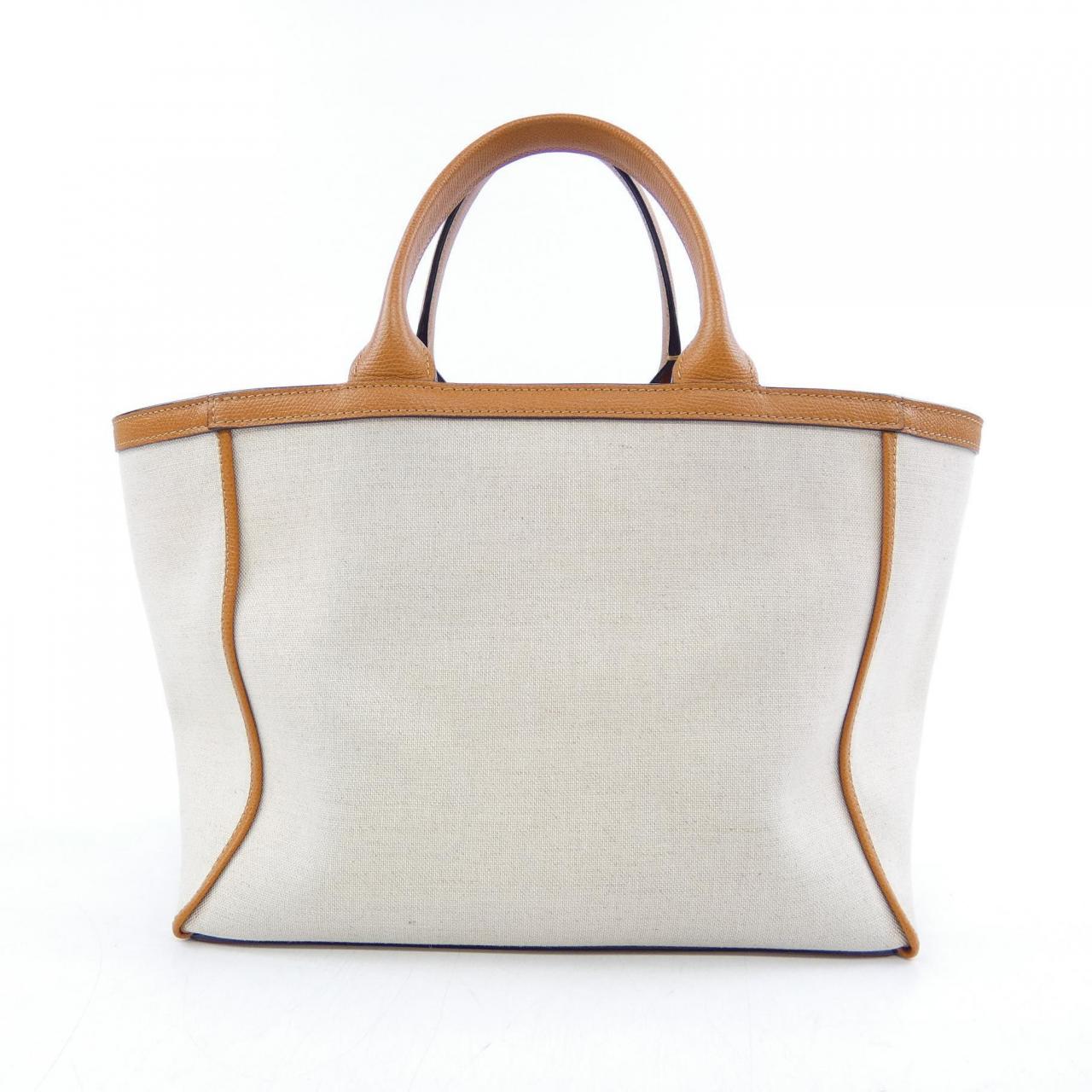 ヴァレクストラ Mini Canvas Shopping Bag キャンバス レザー トートバッグ