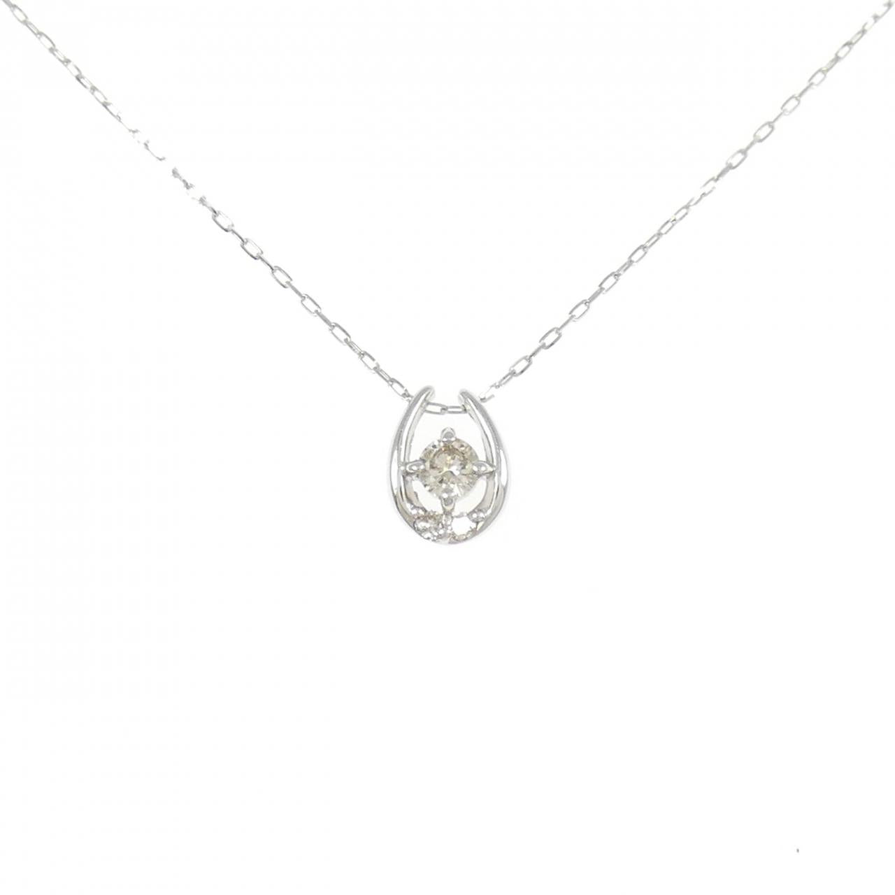 PT900プラチナダイヤモンドネックレス0.10CT