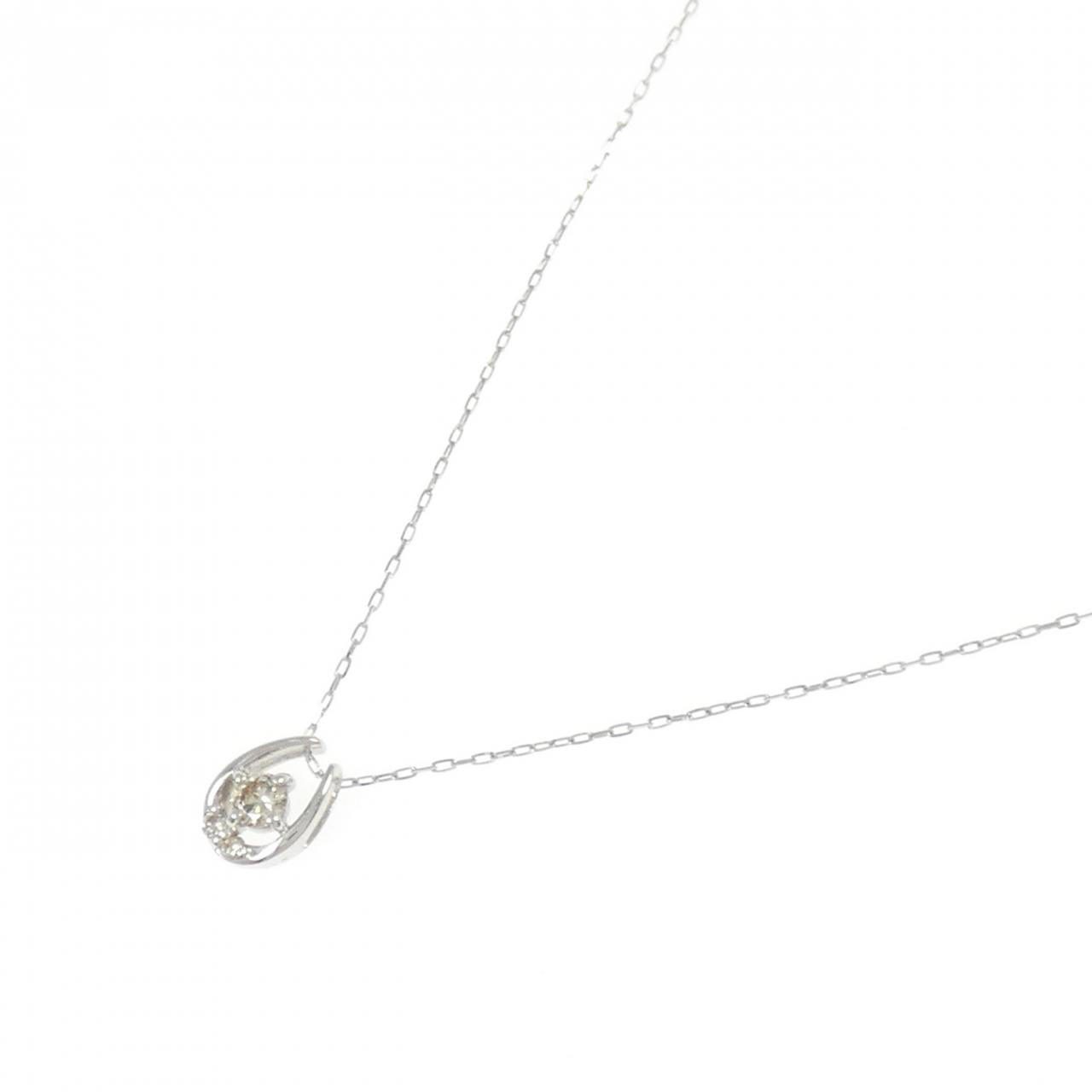 PT900プラチナダイヤモンドネックレス0.10CT