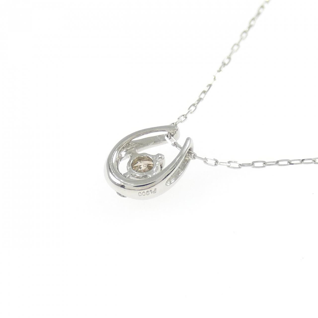PT900プラチナダイヤモンドネックレス0.10CT