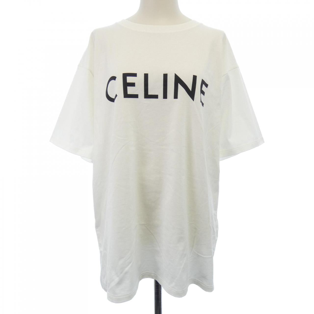 セリーヌ CELINEプリント コットンTシャツ