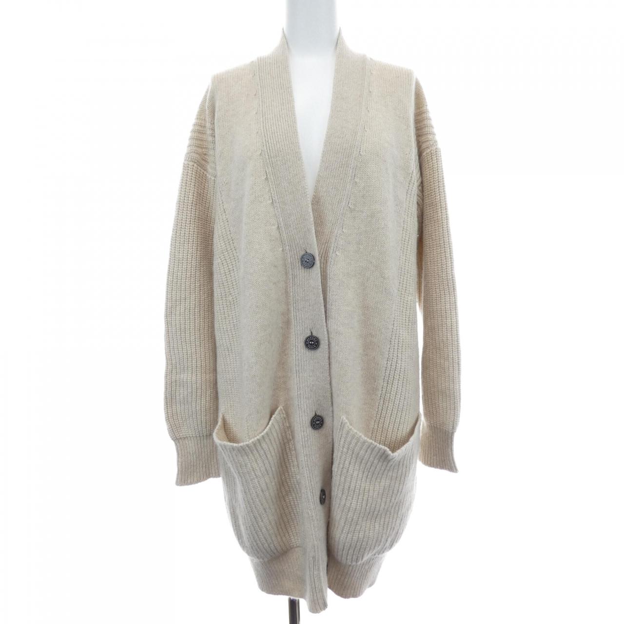 エルメス ロングカーディガン カシミヤ ロングカーディガン 36