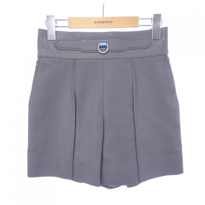 エルメス ラムレザーショートパンツ