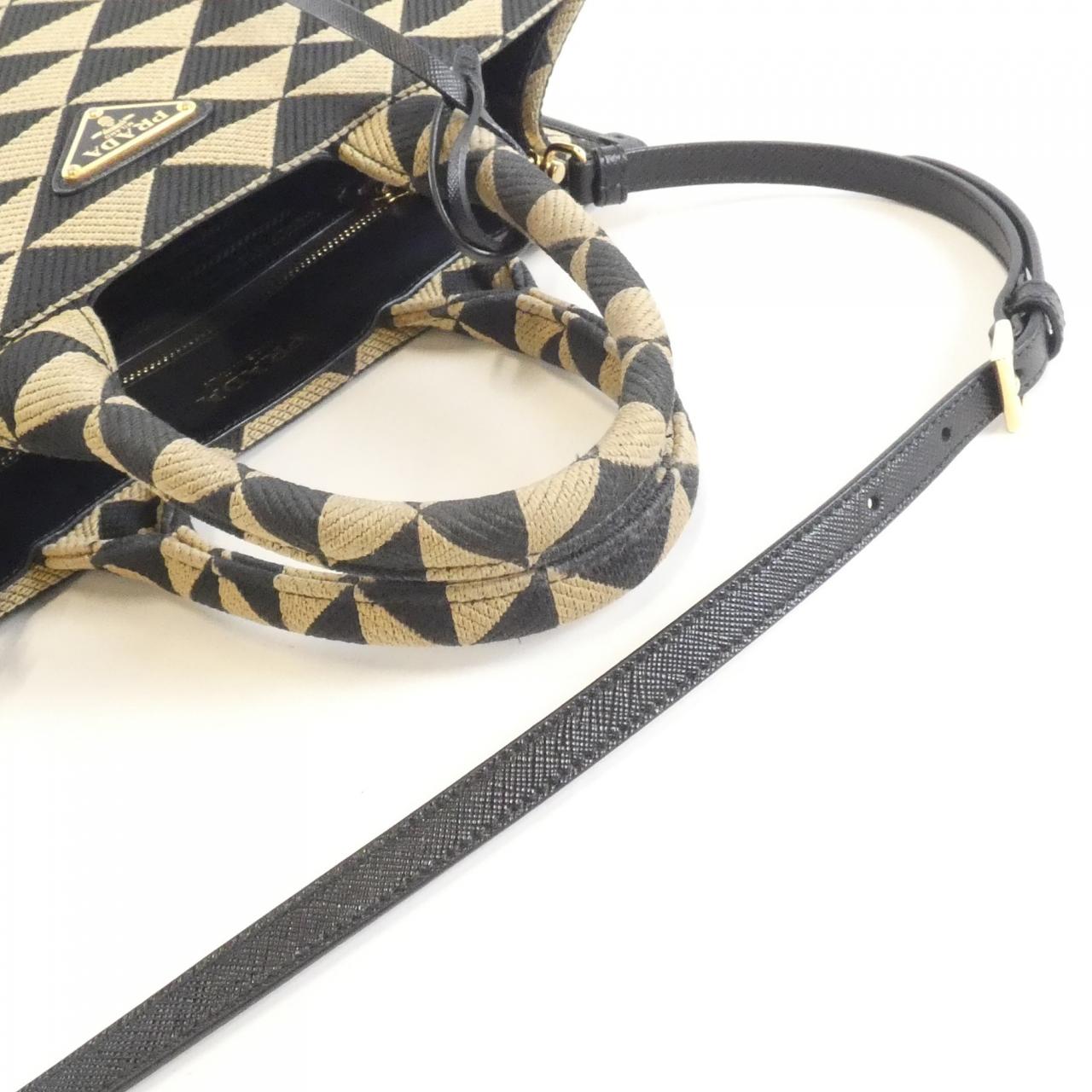 プラダ TRIANGOLO JACQUARD ハンドバッグ