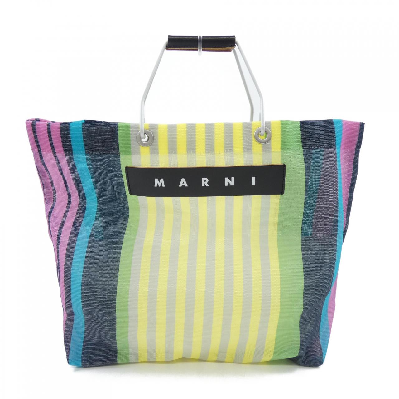 マルニ MARNI MARKET ストライプトートバッグ