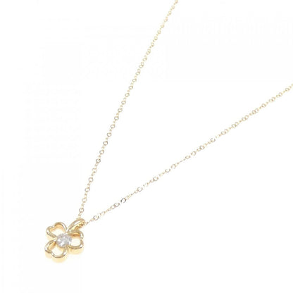 クローバーダイヤモンドネックレス Au750 Au417 ネックレス
