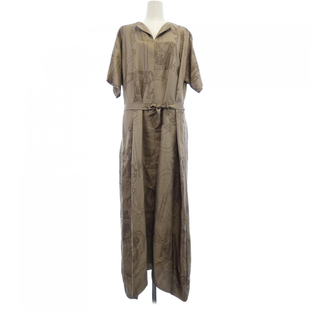 エルメス EN DESORDRE FINESSE シルクワンピース36