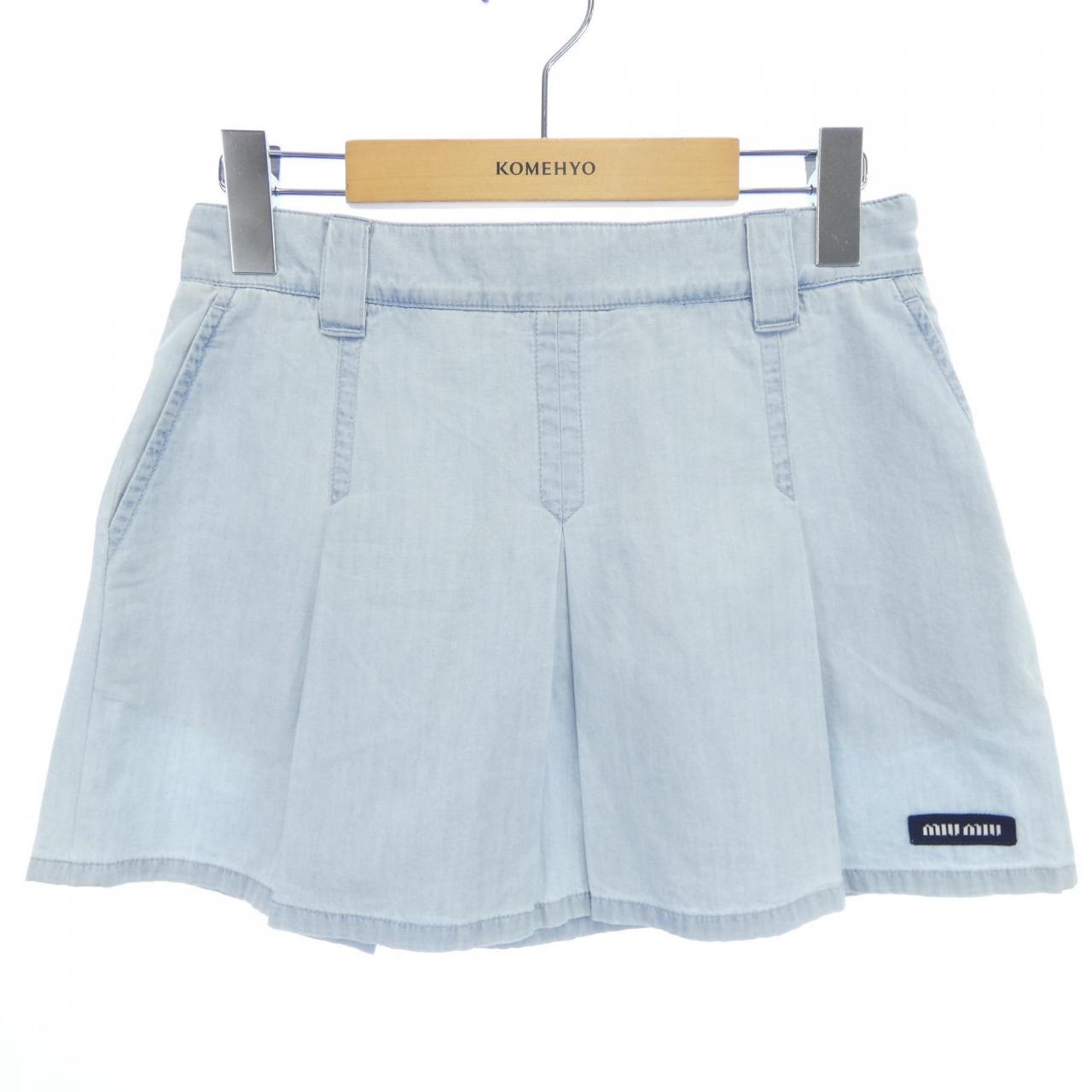 ミュウミュウ MIU MIU Logo Label スカート
