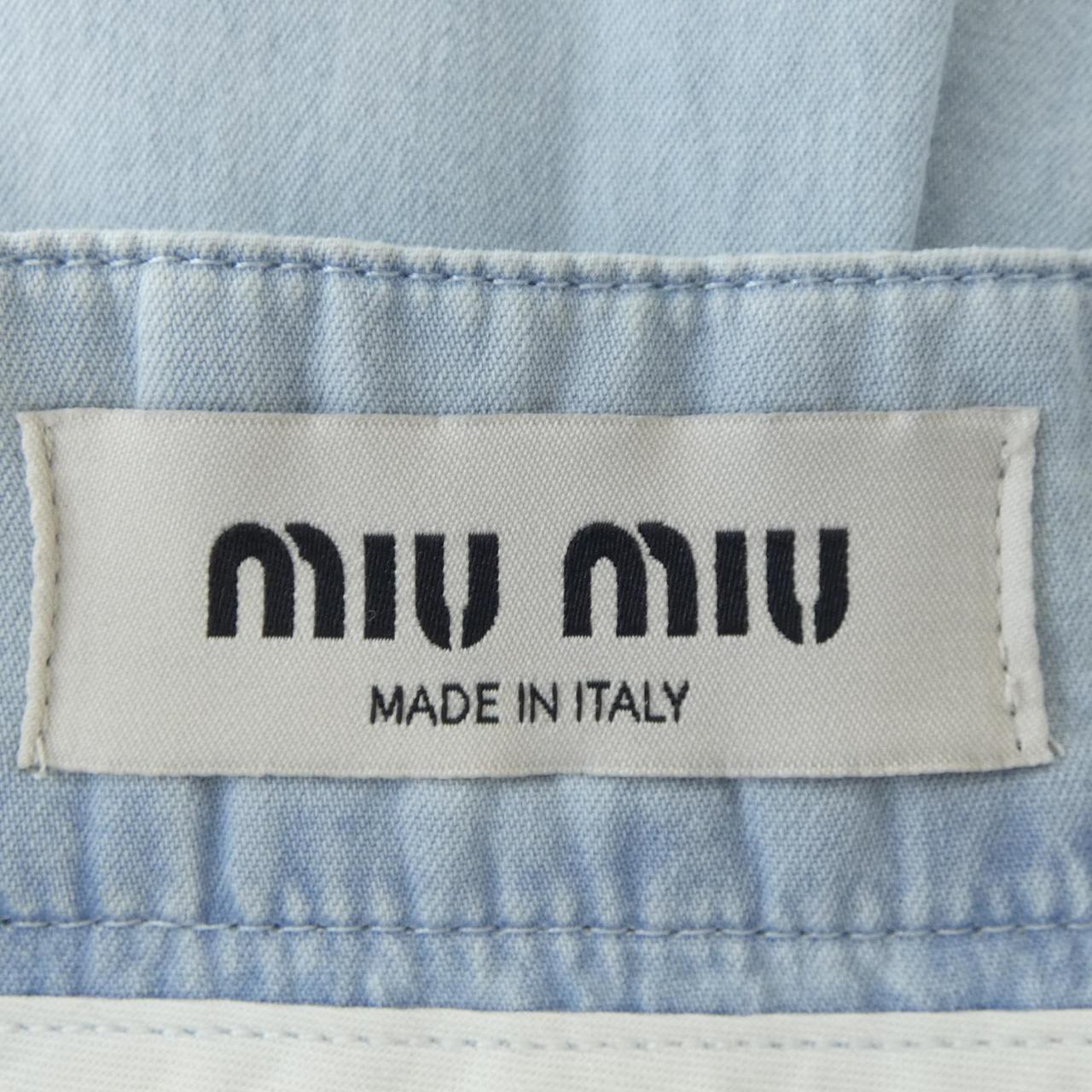 ミュウミュウ MIU MIU Logo Label スカート