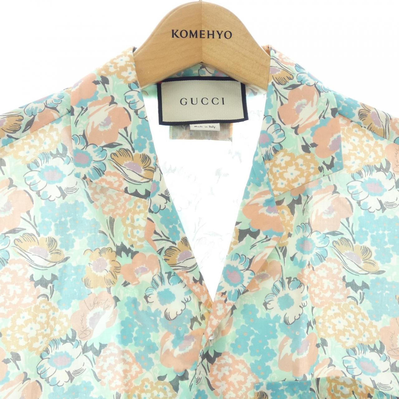 グッチ LIBERTY LONDON 半袖シャツ