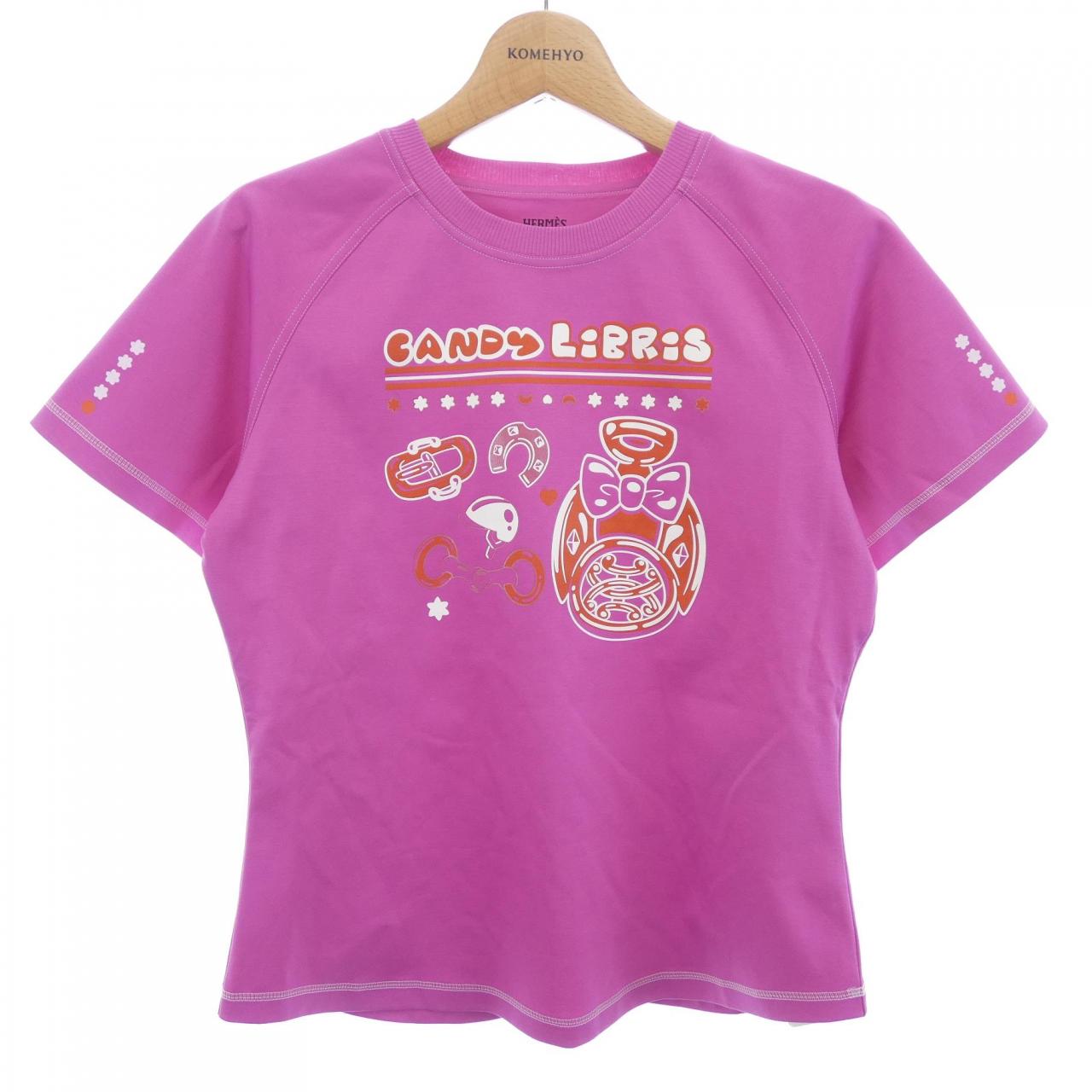 エルメス CANDY LIBRIS コットンTシャツ