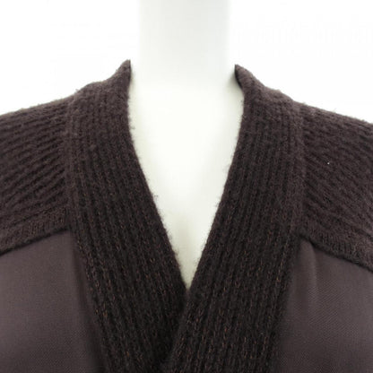 エルメス LES TAMBOURS FINESSE38 カシミヤ混ロングカーディガン