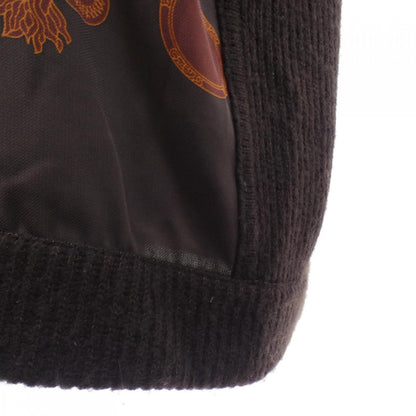 エルメス LES TAMBOURS FINESSE38 カシミヤ混ロングカーディガン