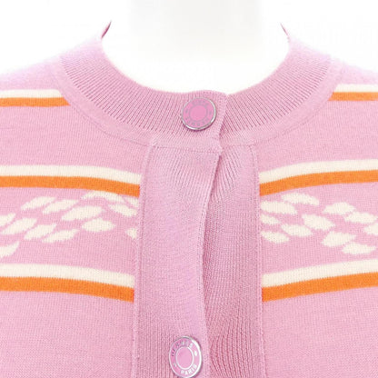 エルメス CANOE CHAINE D'ANCRE カシミヤ混 カーディガン
