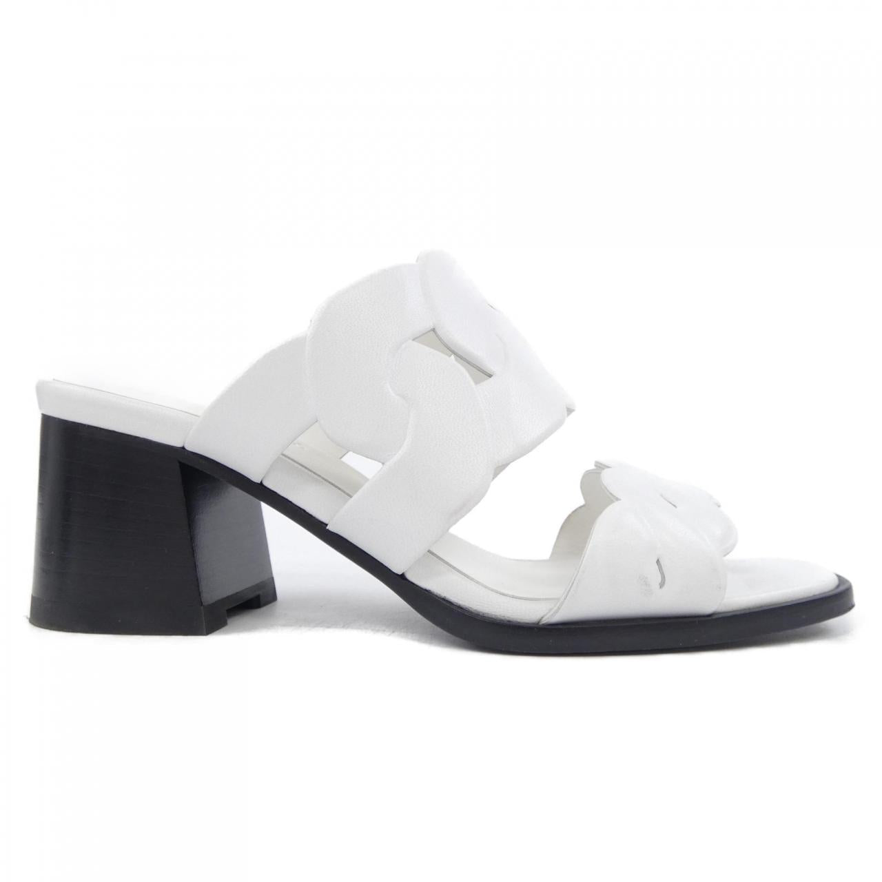 エルメス Gaby Chaine Gourmet Chaine Torsade ナッパサンダル35.5