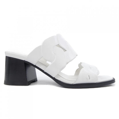 エルメス Gaby Chaine Gourmet Chaine Torsade ナッパサンダル35.5