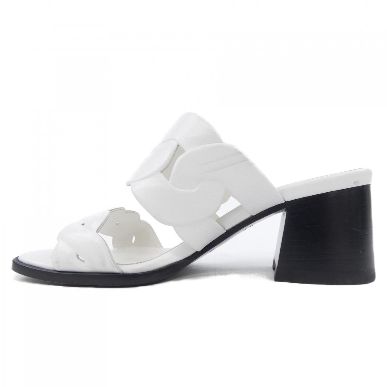 エルメス Gaby Chaine Gourmet Chaine Torsade ナッパサンダル35.5