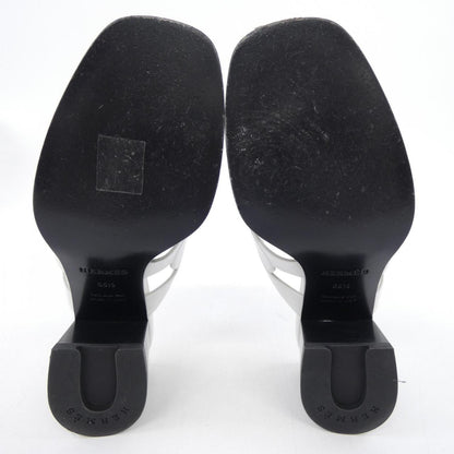 エルメス Gaby Chaine Gourmet Chaine Torsade ナッパサンダル35.5
