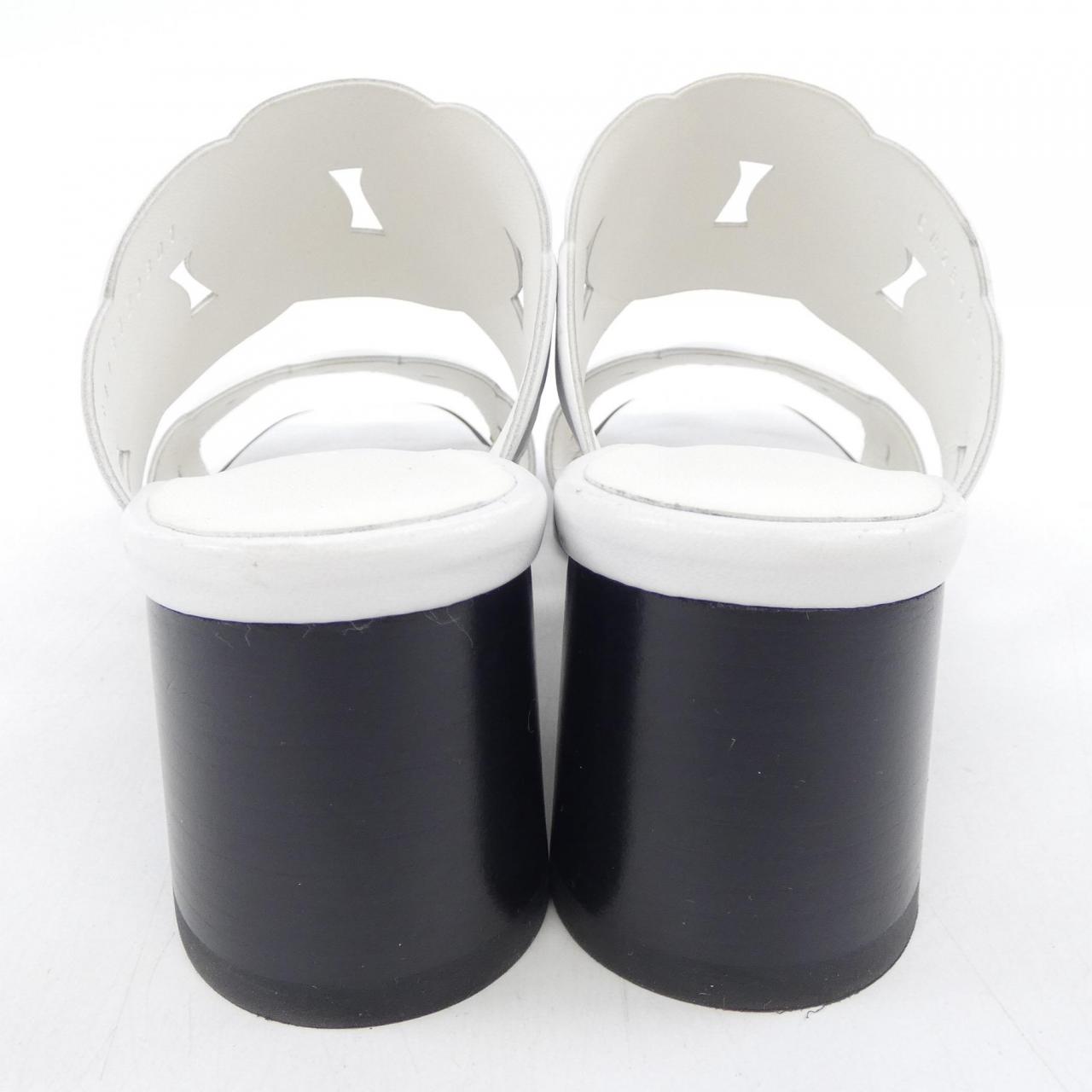エルメス Gaby Chaine Gourmet Chaine Torsade ナッパサンダル35.5