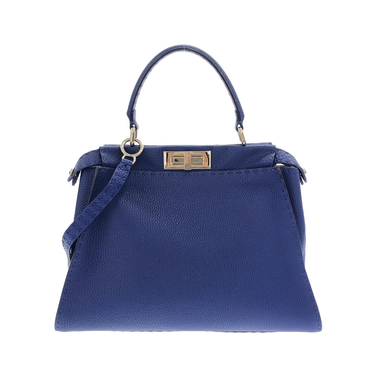 フェンディ セレリア ピーカブー カーフ ハンドバッグ