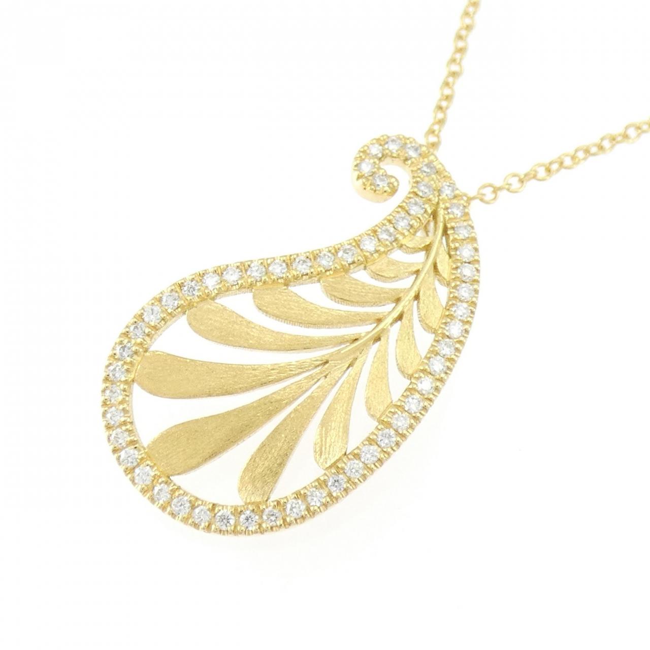 ティファニー Au750 ダイヤモンドネックレス