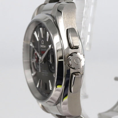 オメガ シーマスターアクアテラ クロノグラフ GMT ステンレススチール 腕時計