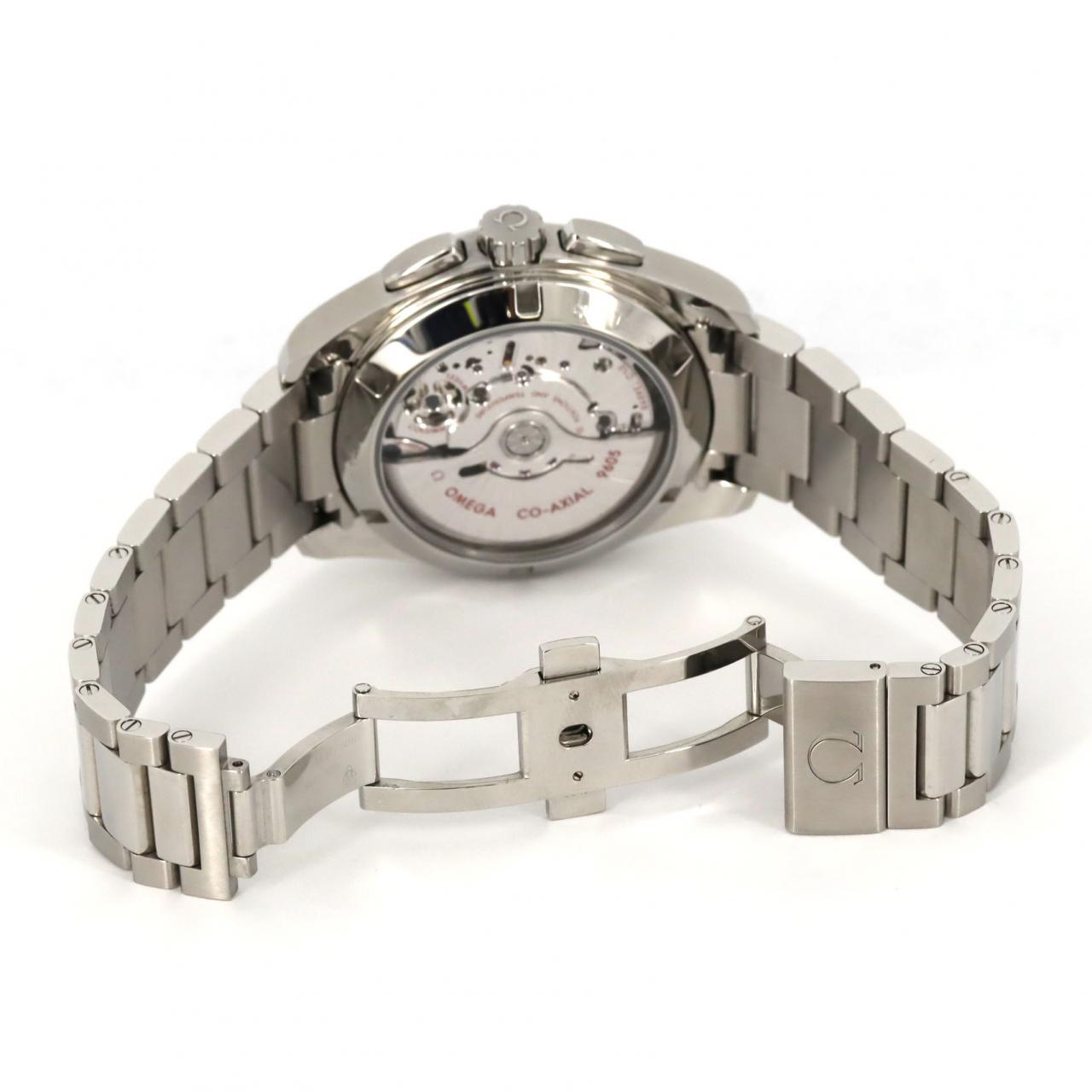 オメガ シーマスターアクアテラ クロノグラフ GMT ステンレススチール 腕時計